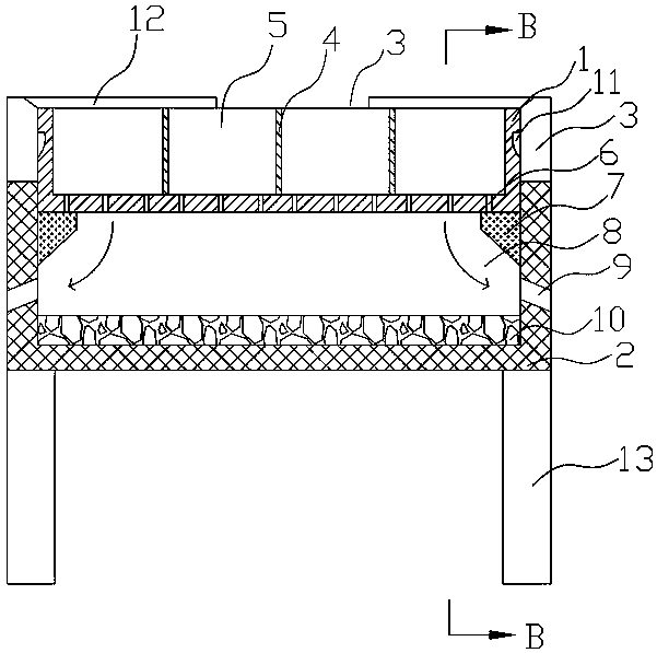 A frozen aquatic product sample thawing rack