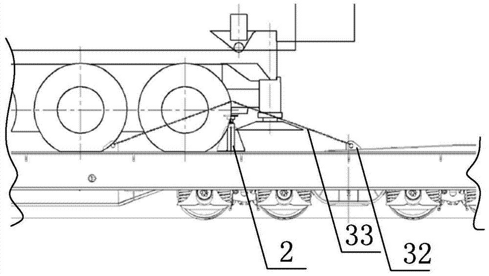 A wheeled vehicle railway transportation reinforcement device and method