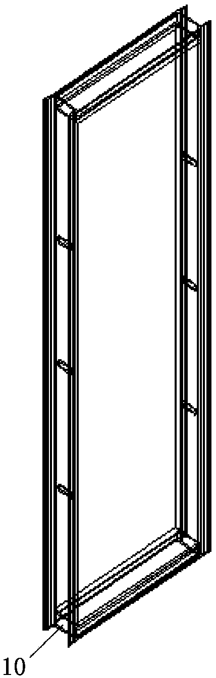 Bridge crane power supply sliding antenna device and current collector installation fixing device thereof