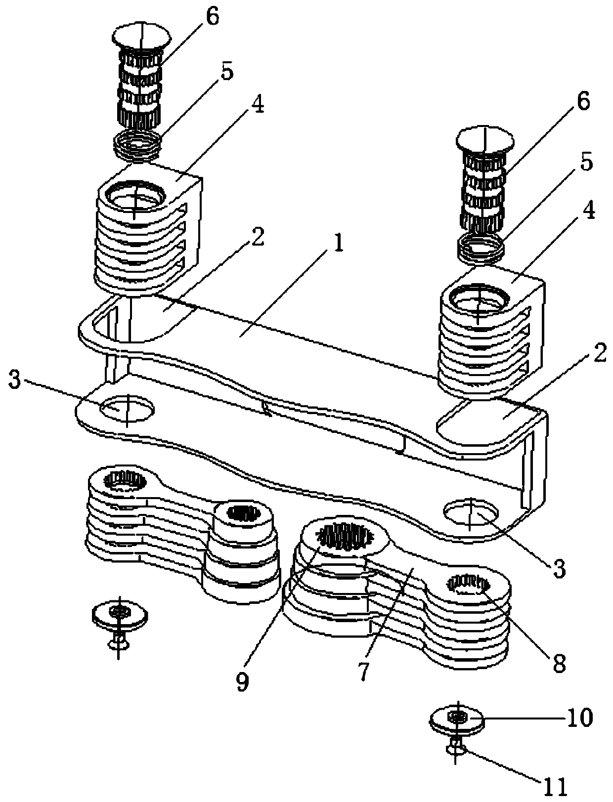 Multifunctional tool head shifting mechanism