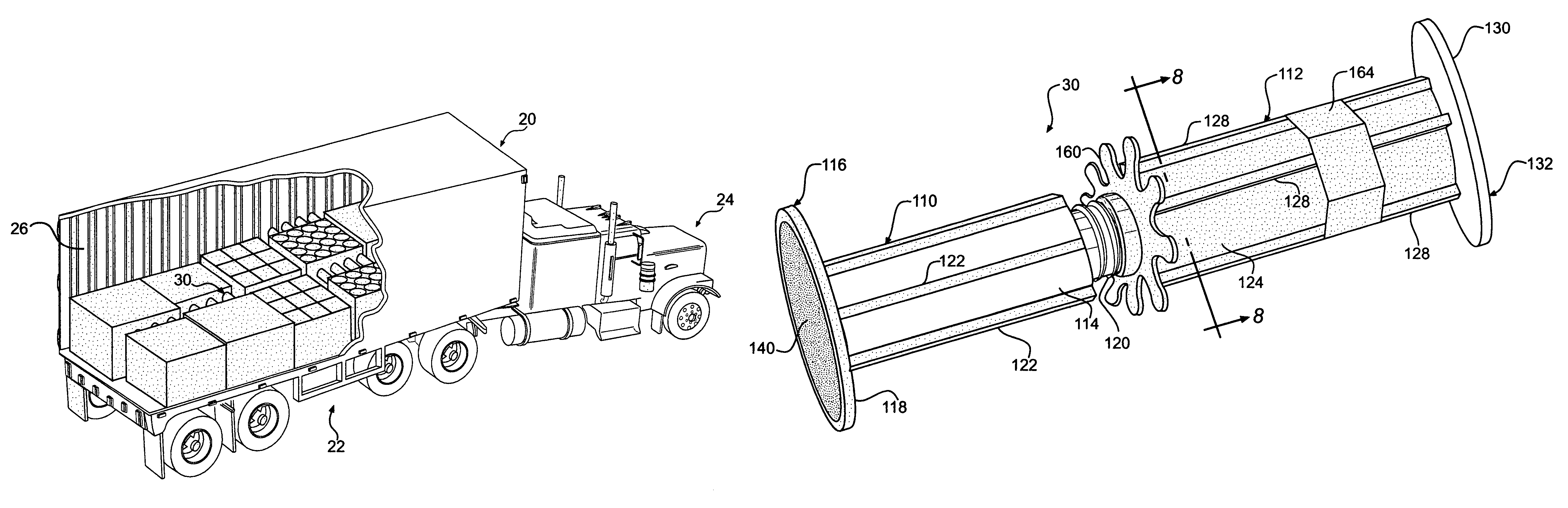 Adjustable load stabilizer method and apparatus