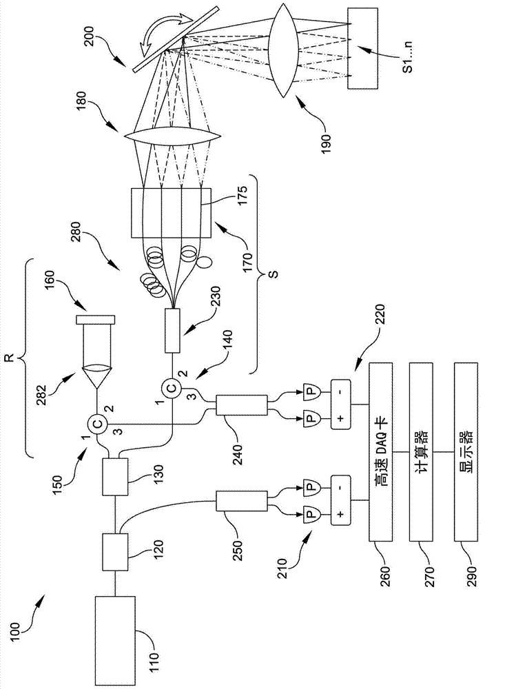 Space-division multiplexing optical coherence tomography apparatus