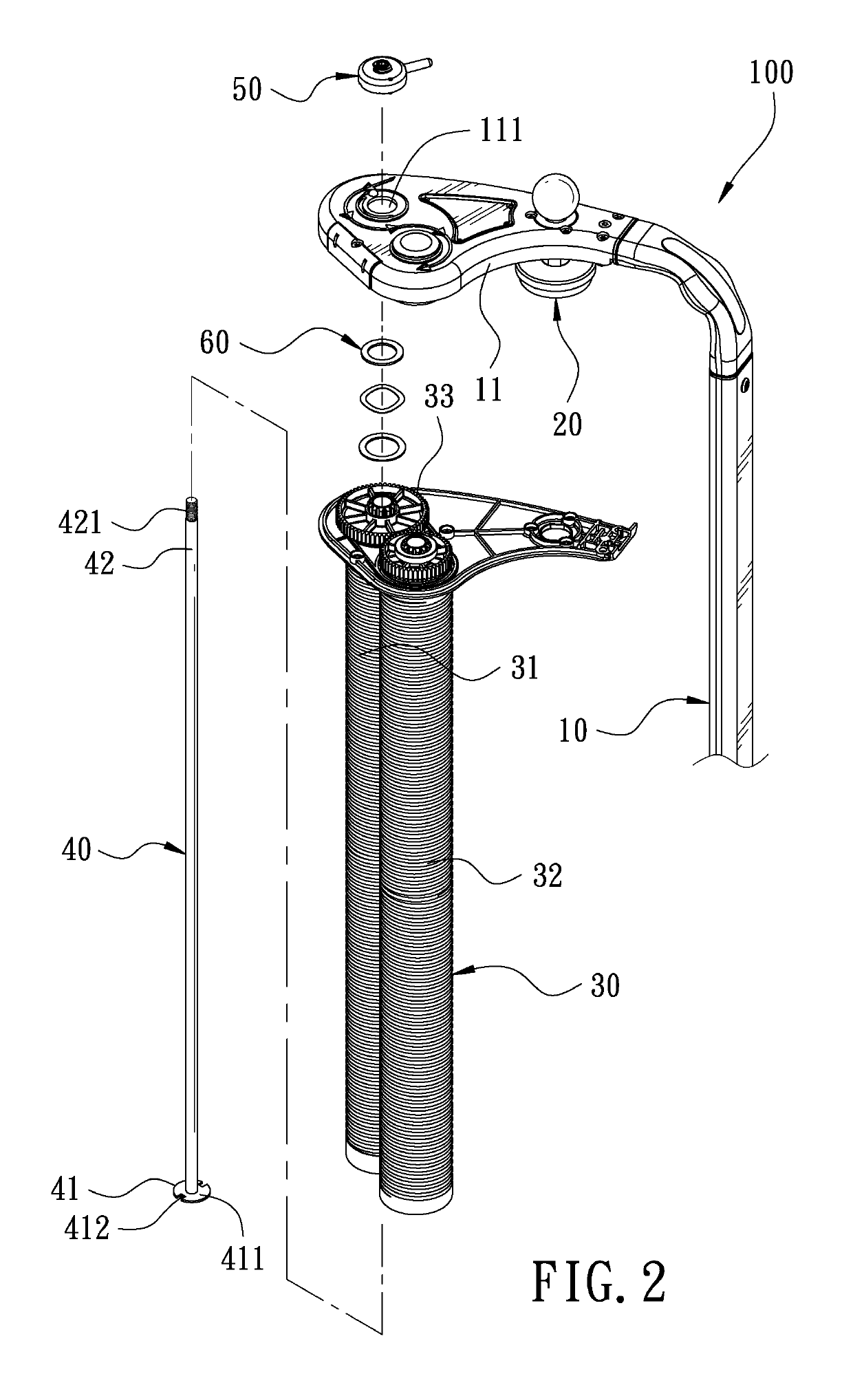Stretch film dispenser with tension adjustment device