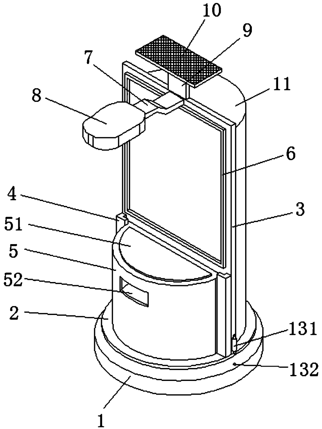 Multipurpose rotary goods shelf for gardens