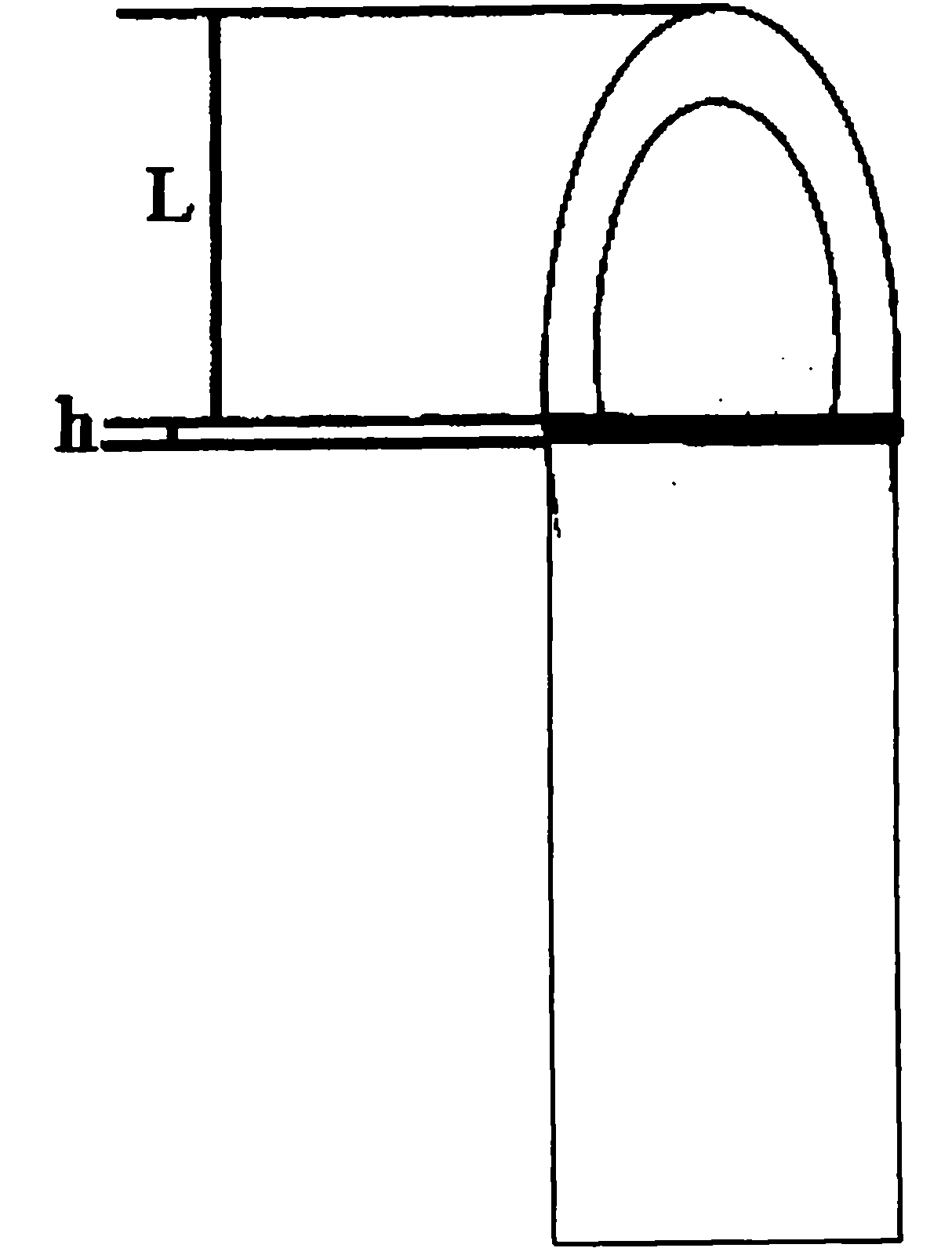 Method for measuring dimension of cigarette burning cone shape