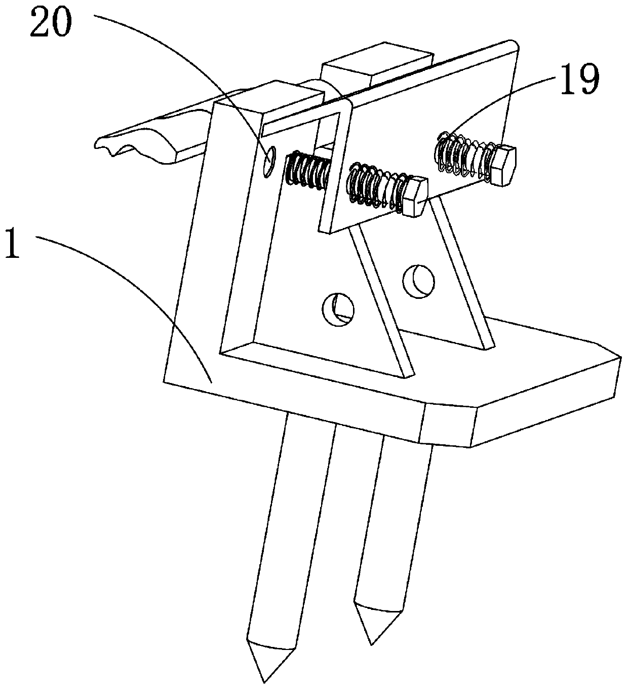 Buckling limiting device based on rail base plate