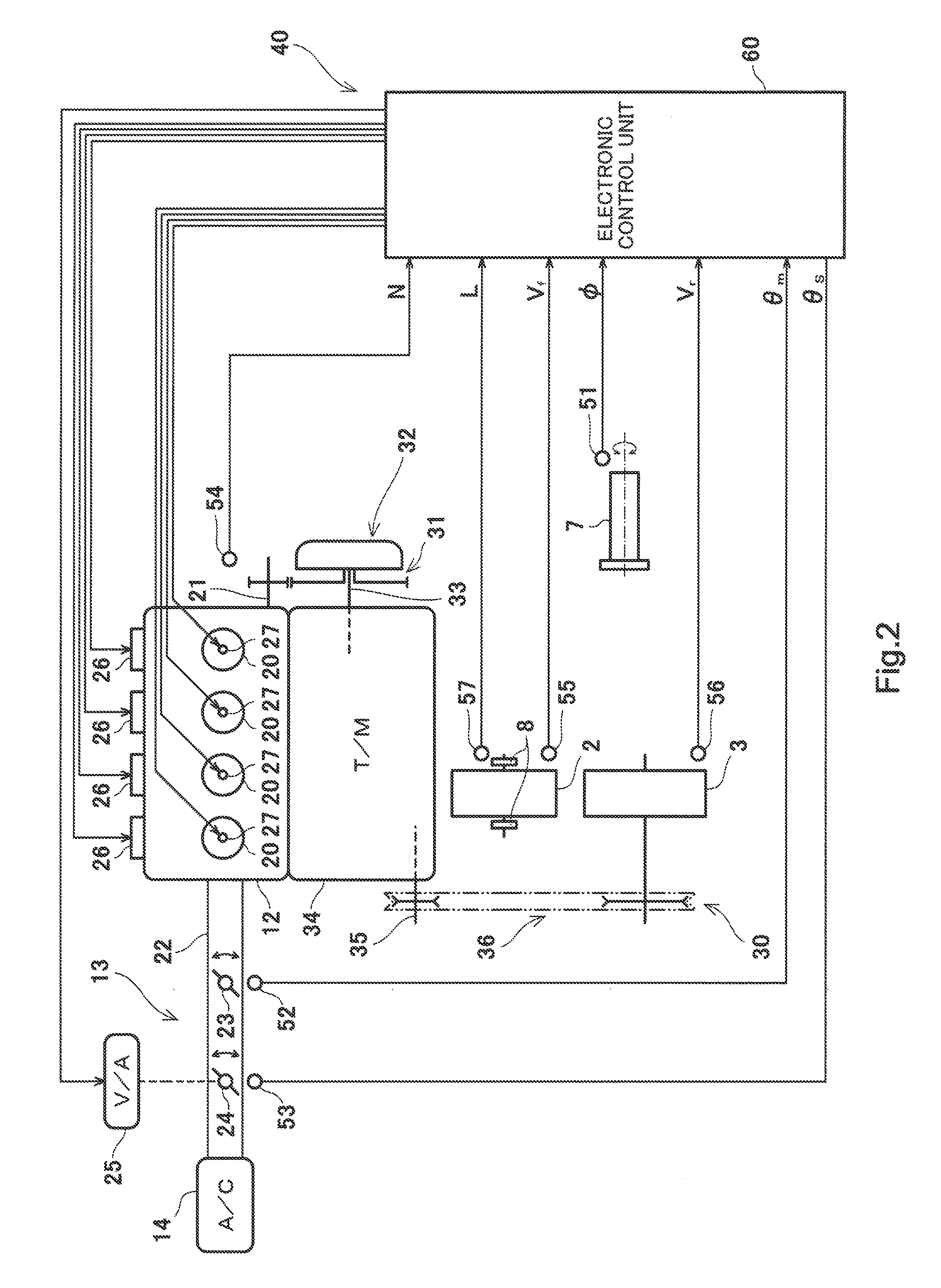 Control System in Vehicle, Wheelie Determining Method, and Driving Power Suppressing Method