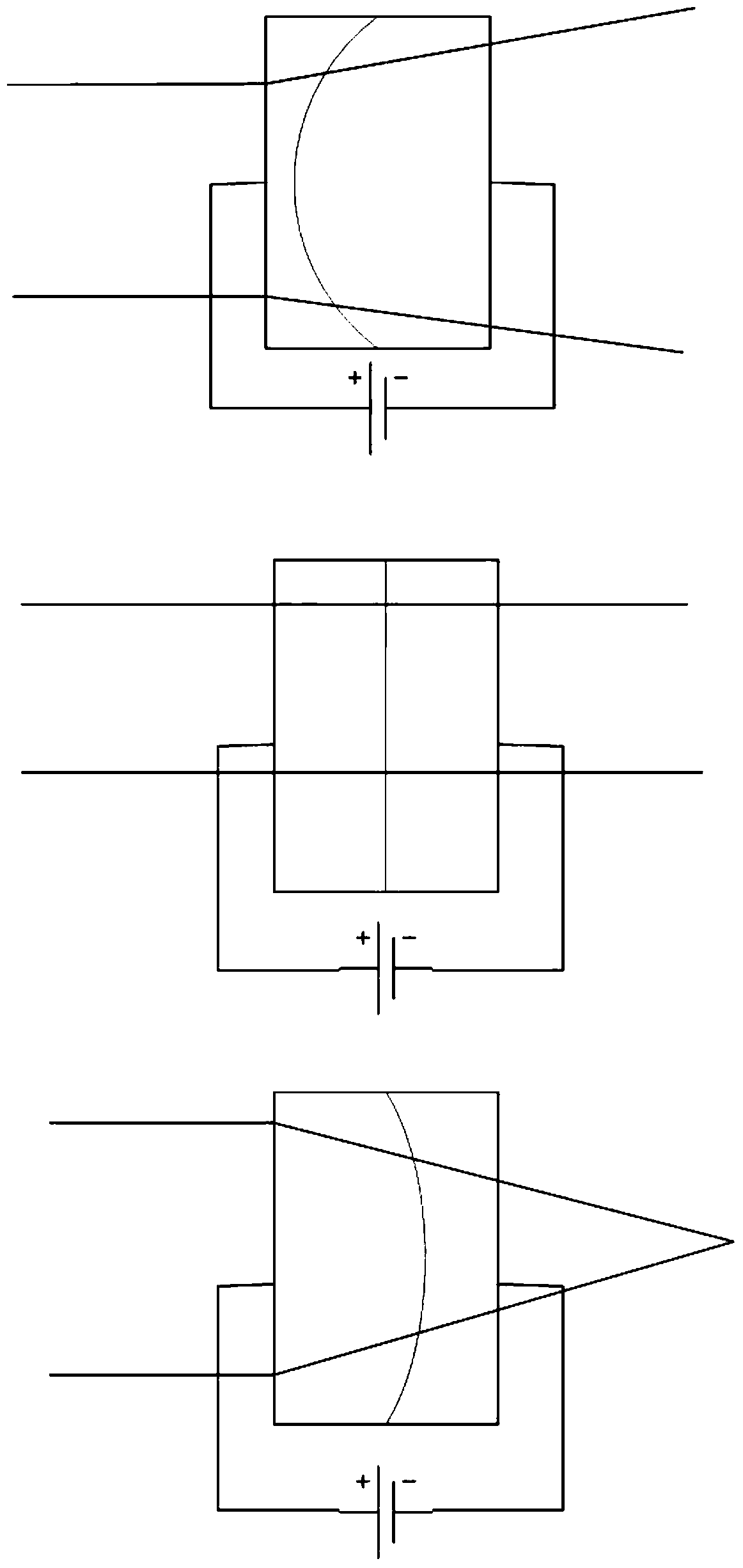 A large-depth oct scanning device and method for near-transparent minerals