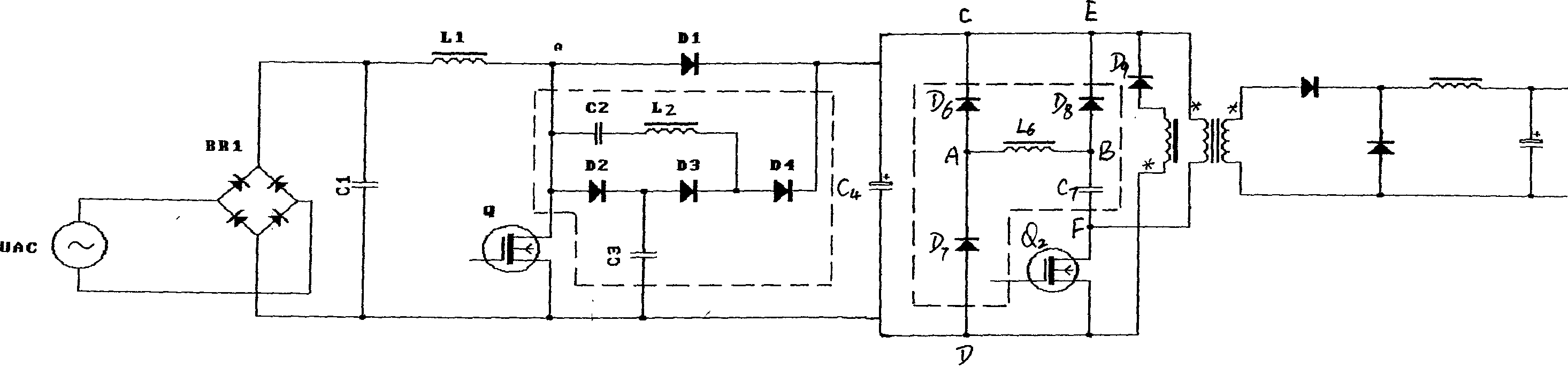Soft switching circuit without absorption loss