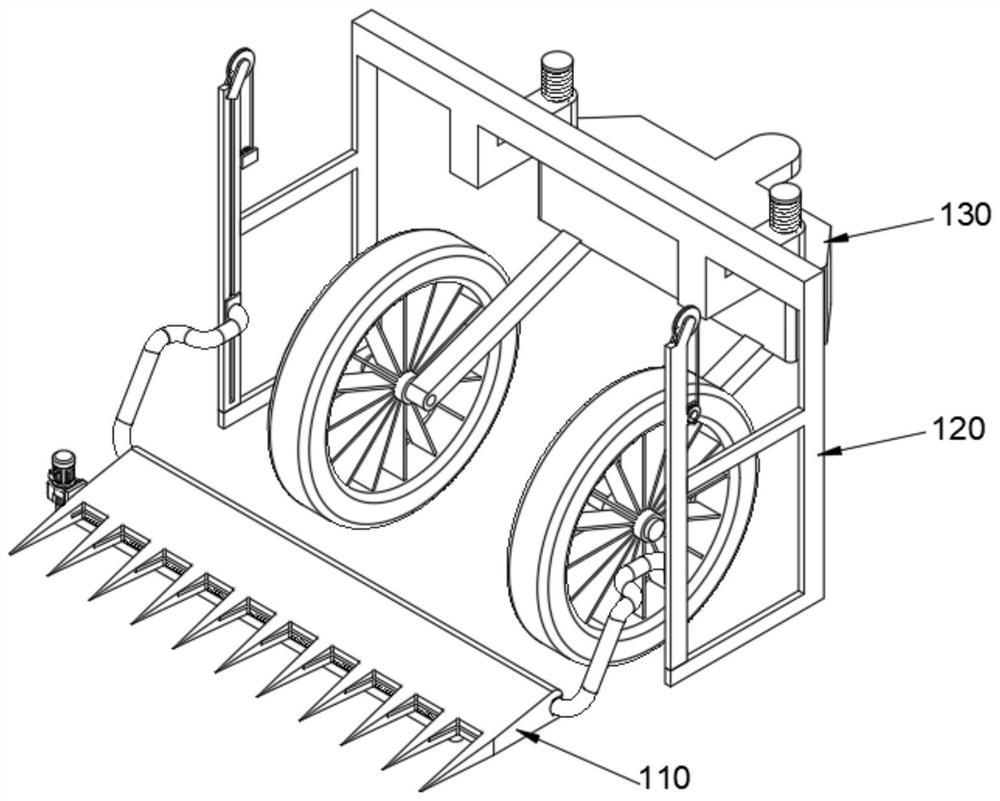 Sliding type cutter height-adjustable agricultural production harvester and harvesting method thereof