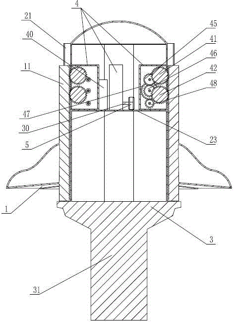 Combined floating block type wave power generation system