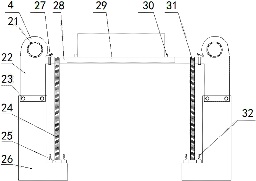 Outdoor unit conveying device of outdoor air conditioner
