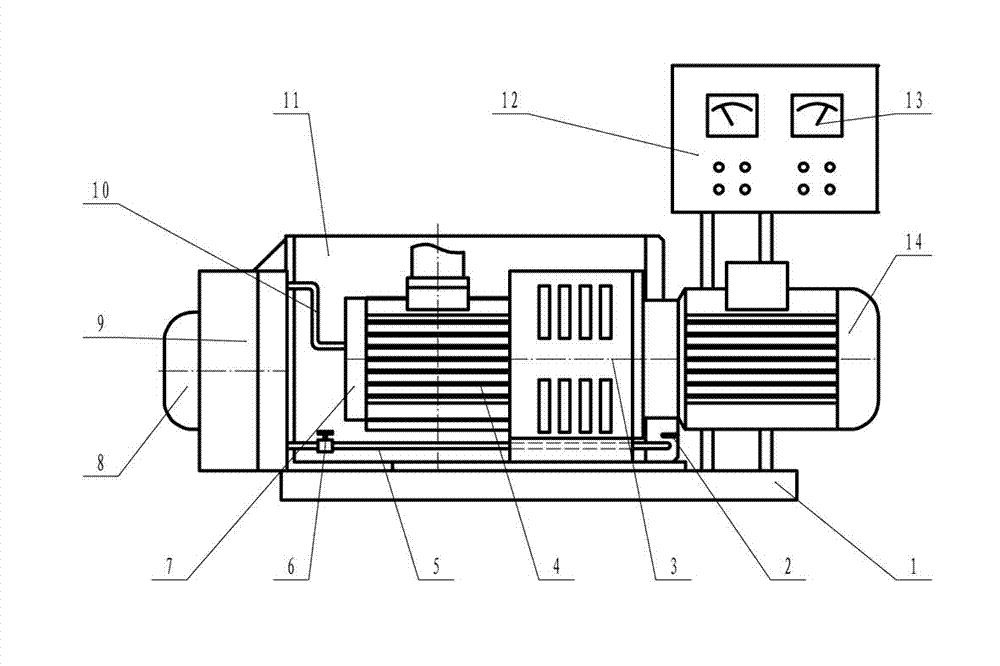 Rotary-vane vacuum pump suitable for tile vacuum extruder