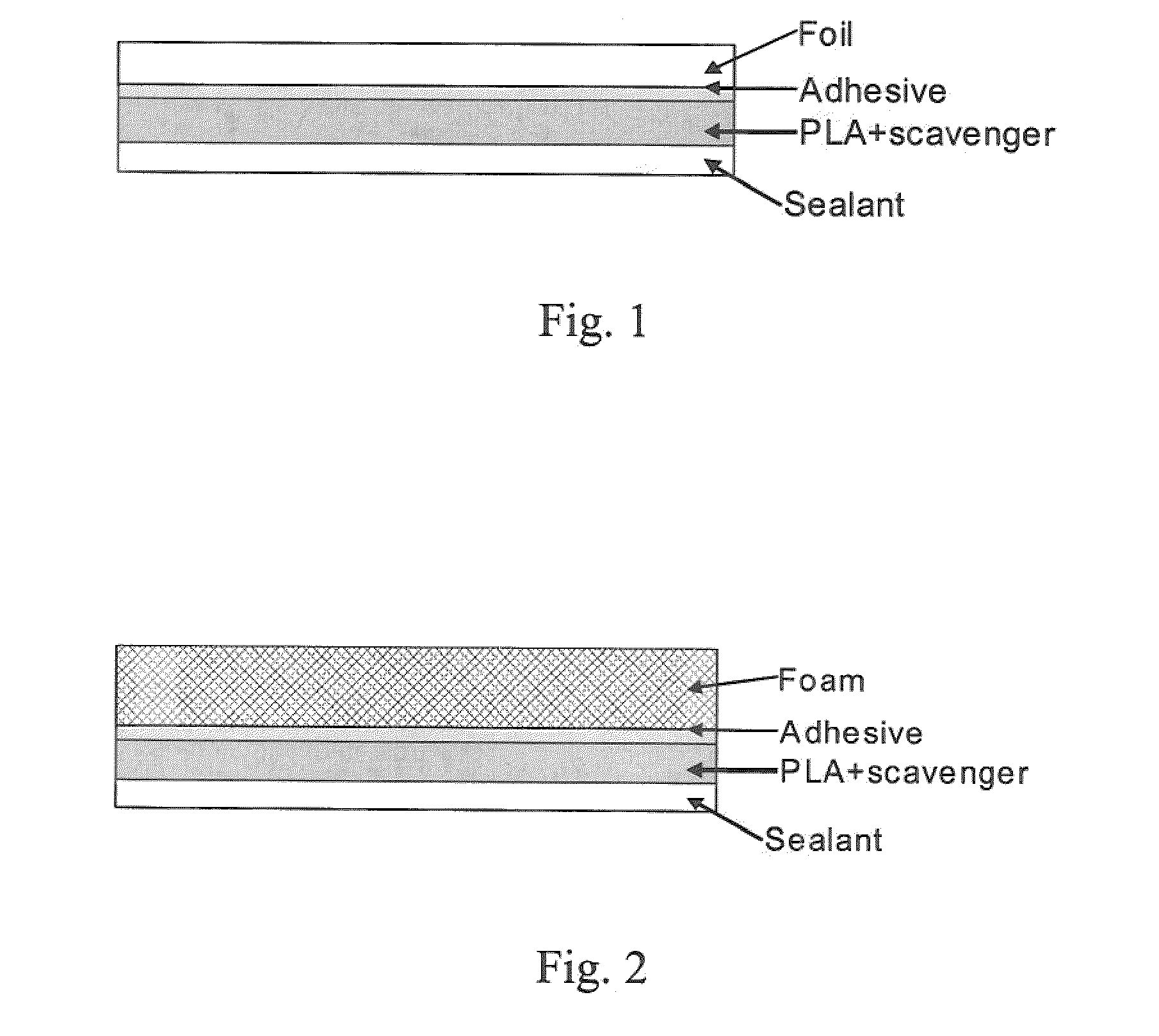 Biodegradable polymer articles containing oxygen scavenger