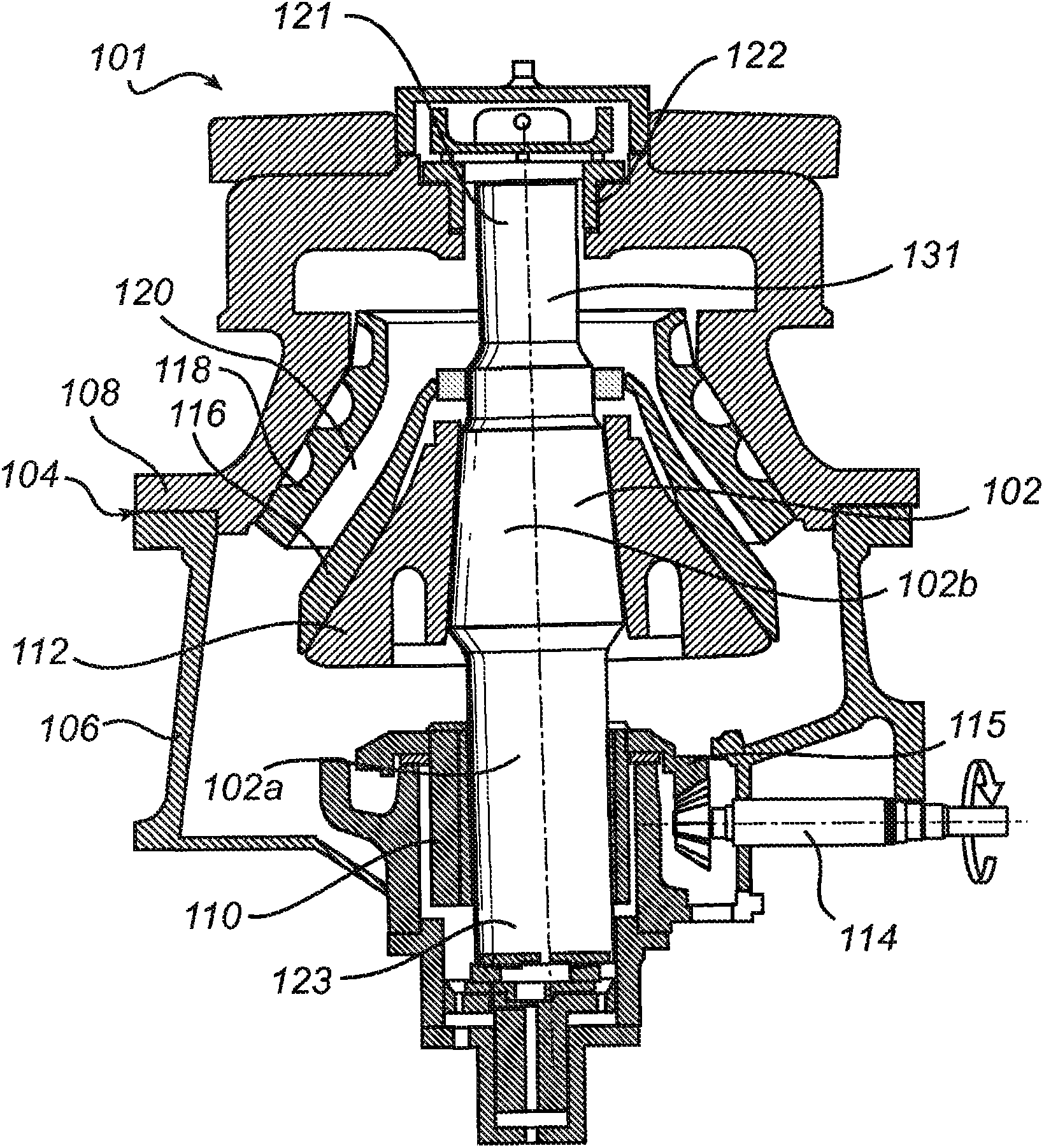 Thrust bearing for a gyratory crusher and method of supporting a vertical shaft in such a crusher