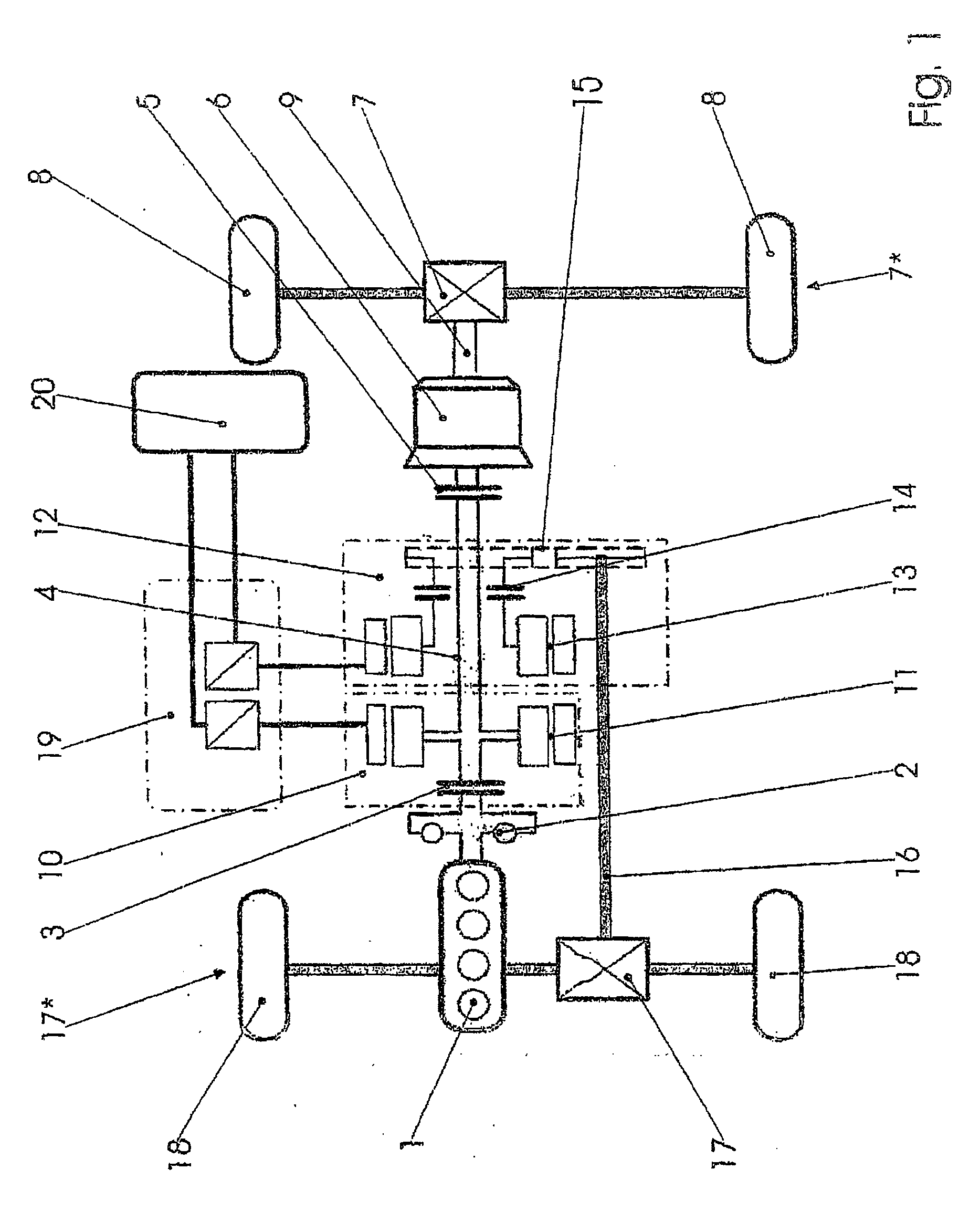 Drive unit for motor vehicles with hybrid drive in a longitudinal arrangement