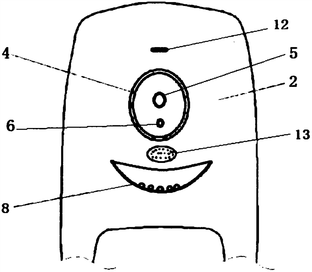 Front panel capable of being used for fixing helmet