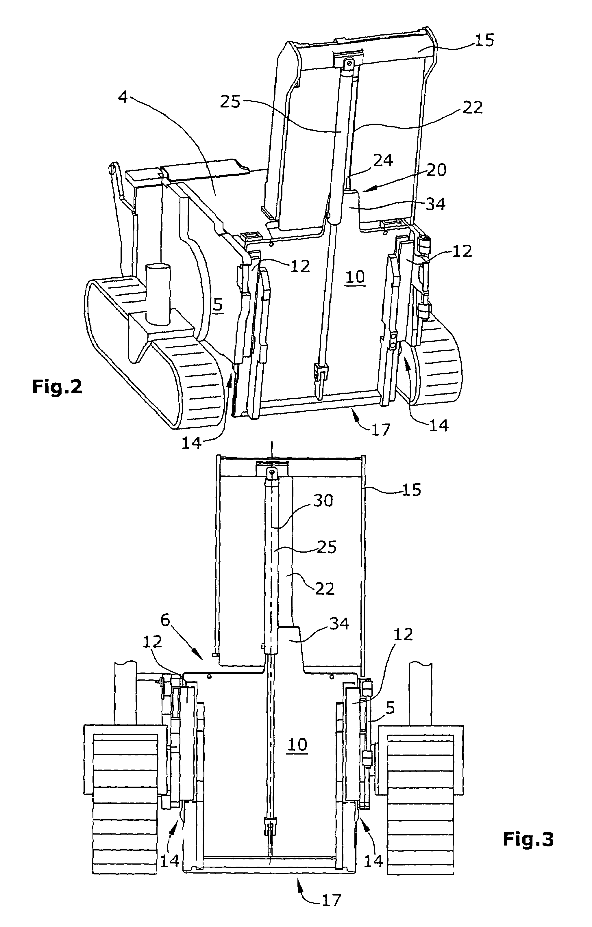 Scraper device for milling drums of a construction machine