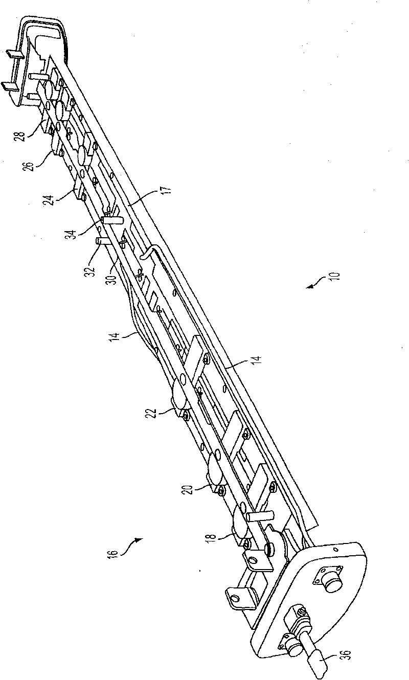 Antenna having distributed phase shift mechanism