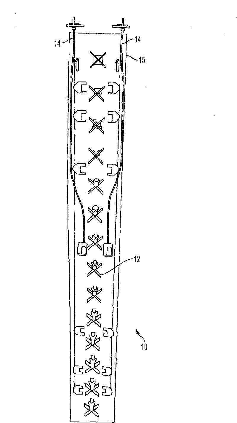 Antenna having distributed phase shift mechanism