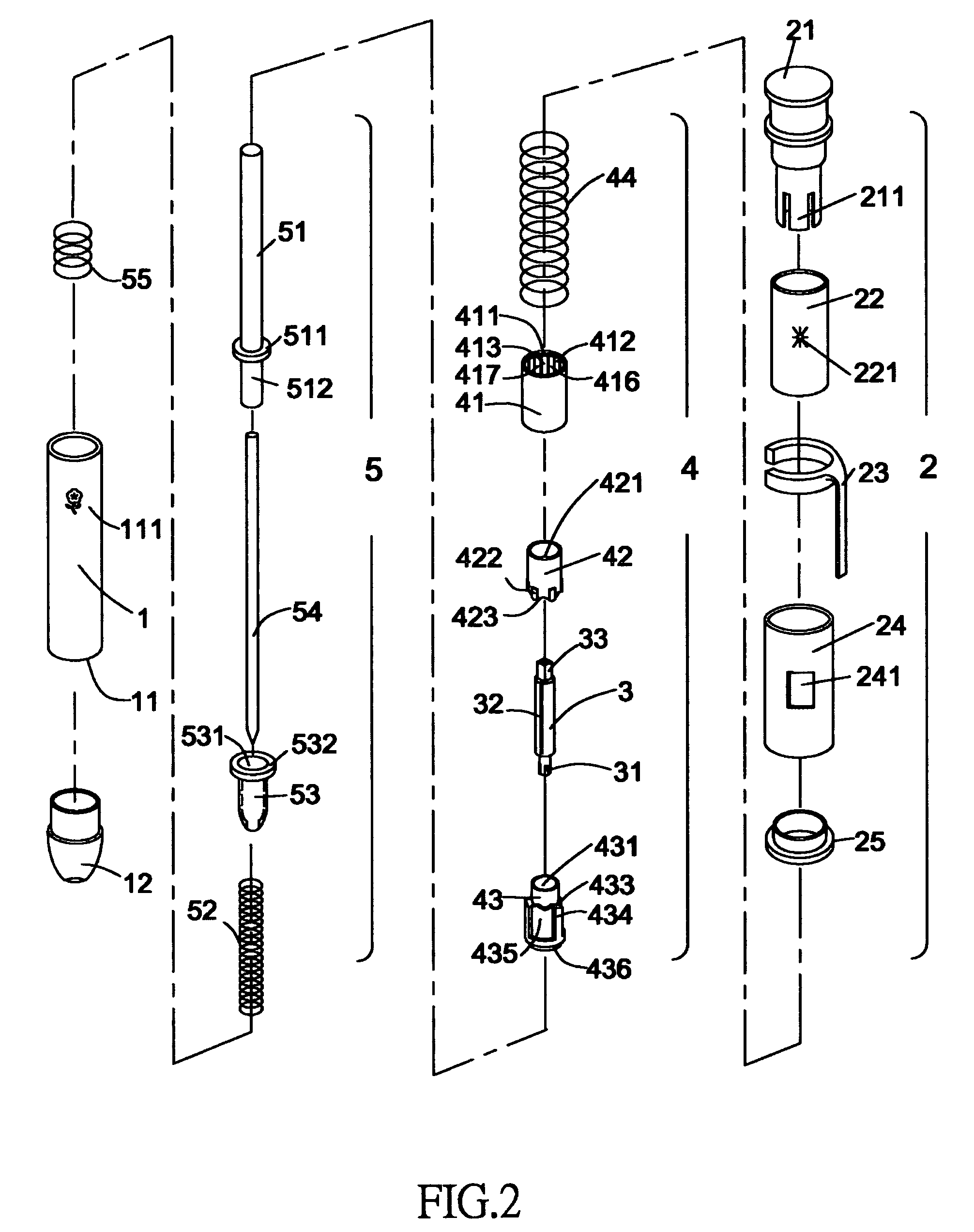 Retractable pen with retraction-linking device for extending pen-body
