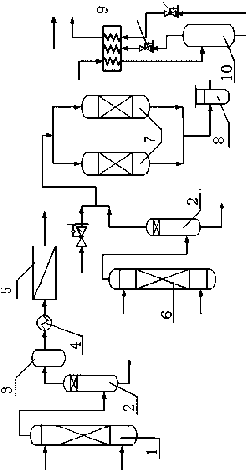 Method and device for recovering hydrogen on purge gas in synthetic ammonia and gas stored in tank