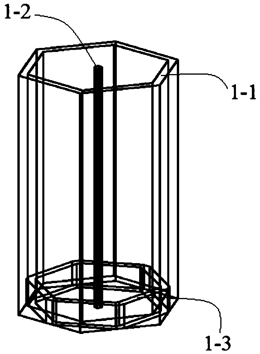 Three-dimensional detector with long honeycomb shell electrode