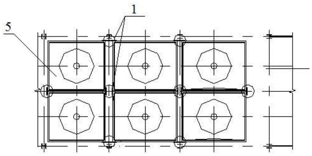 Cluster type steel coal storage hopper