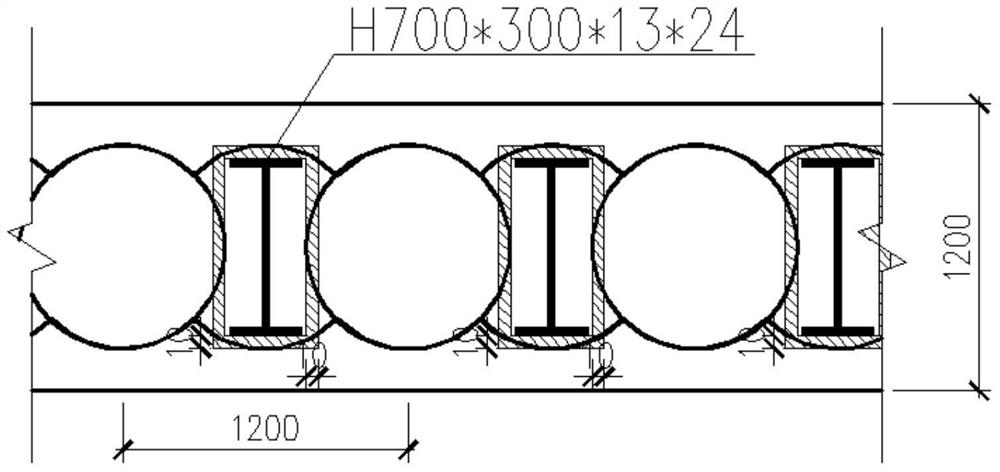 smw construction method pile top ring beam structure and its construction method