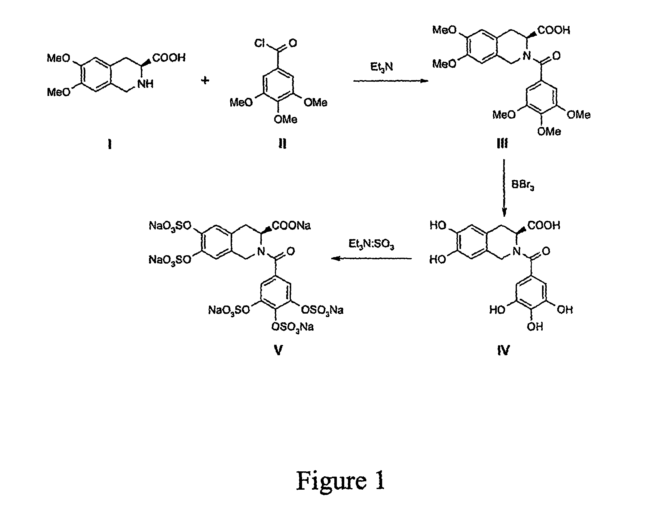 Sulfated bis-cyclic agents