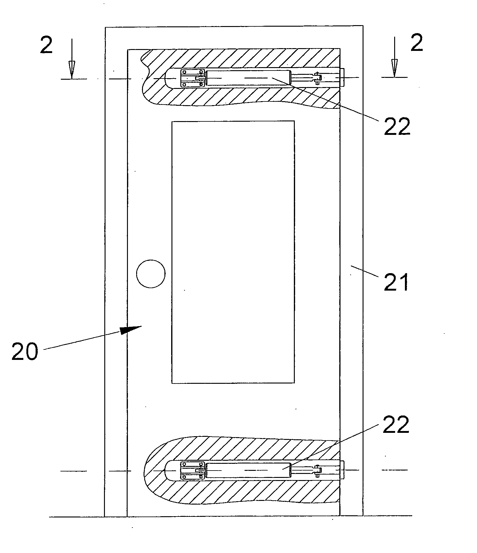 Door assembly with concealed door closer