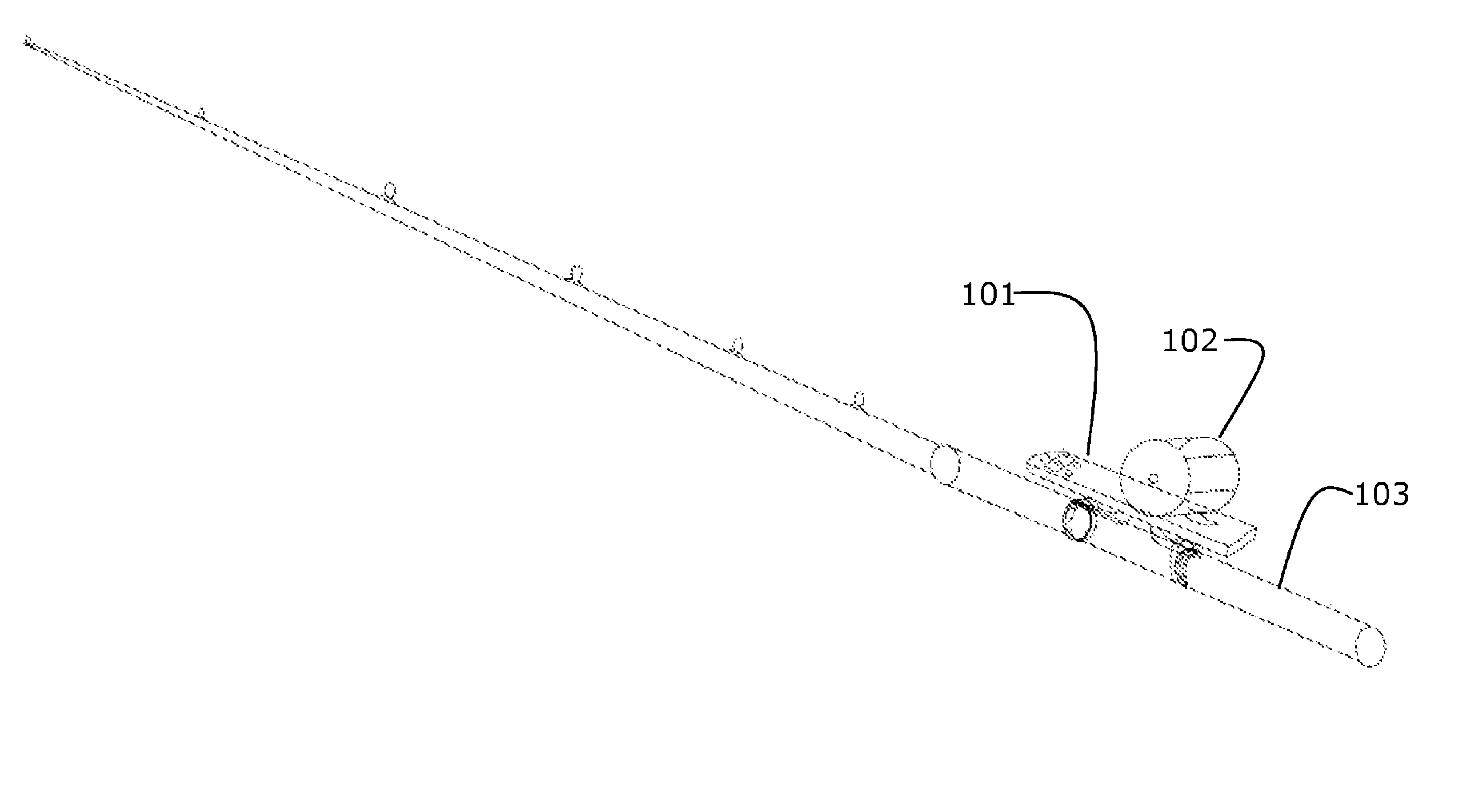 Line tension measuring device