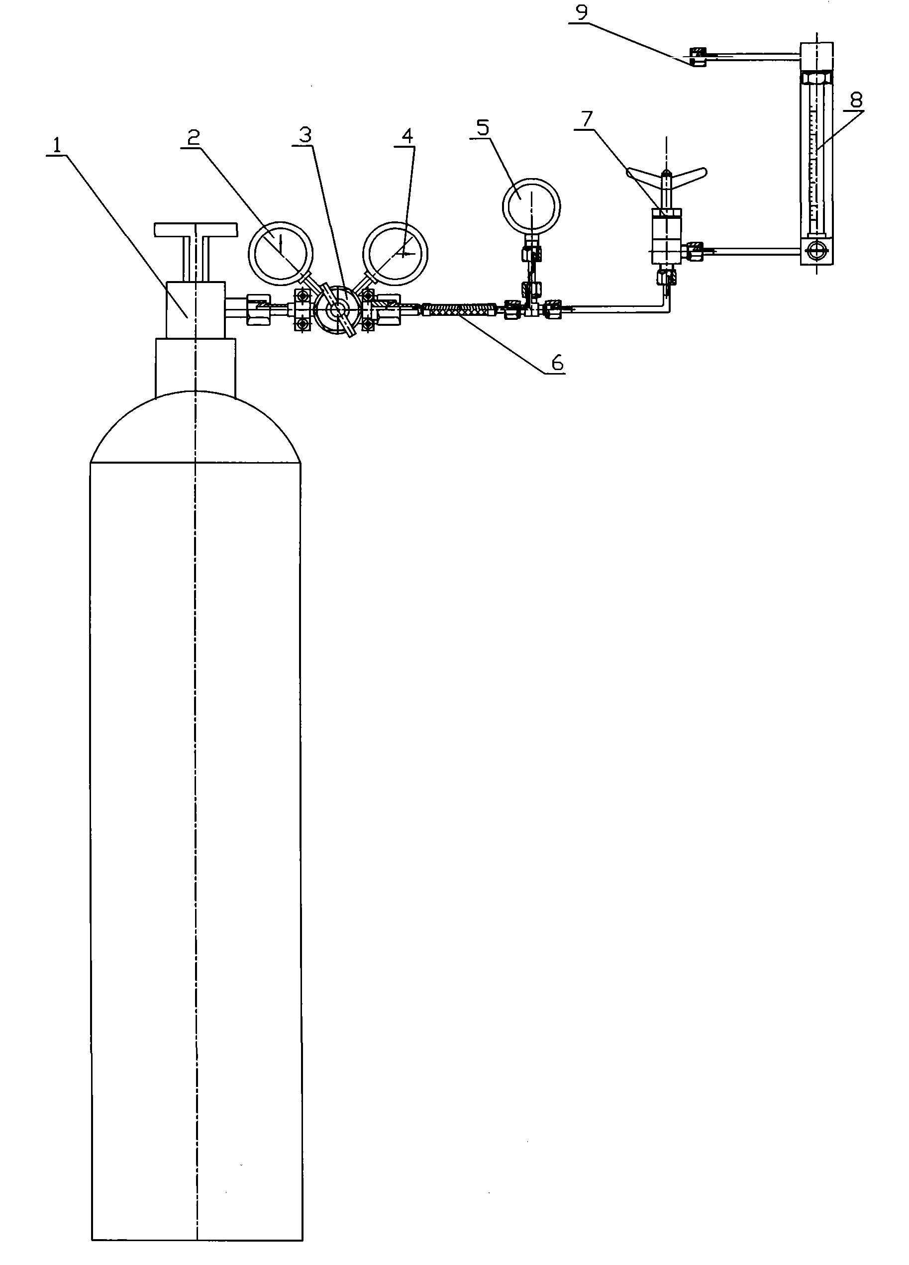 An oxygen supply apparatus for underground shelter