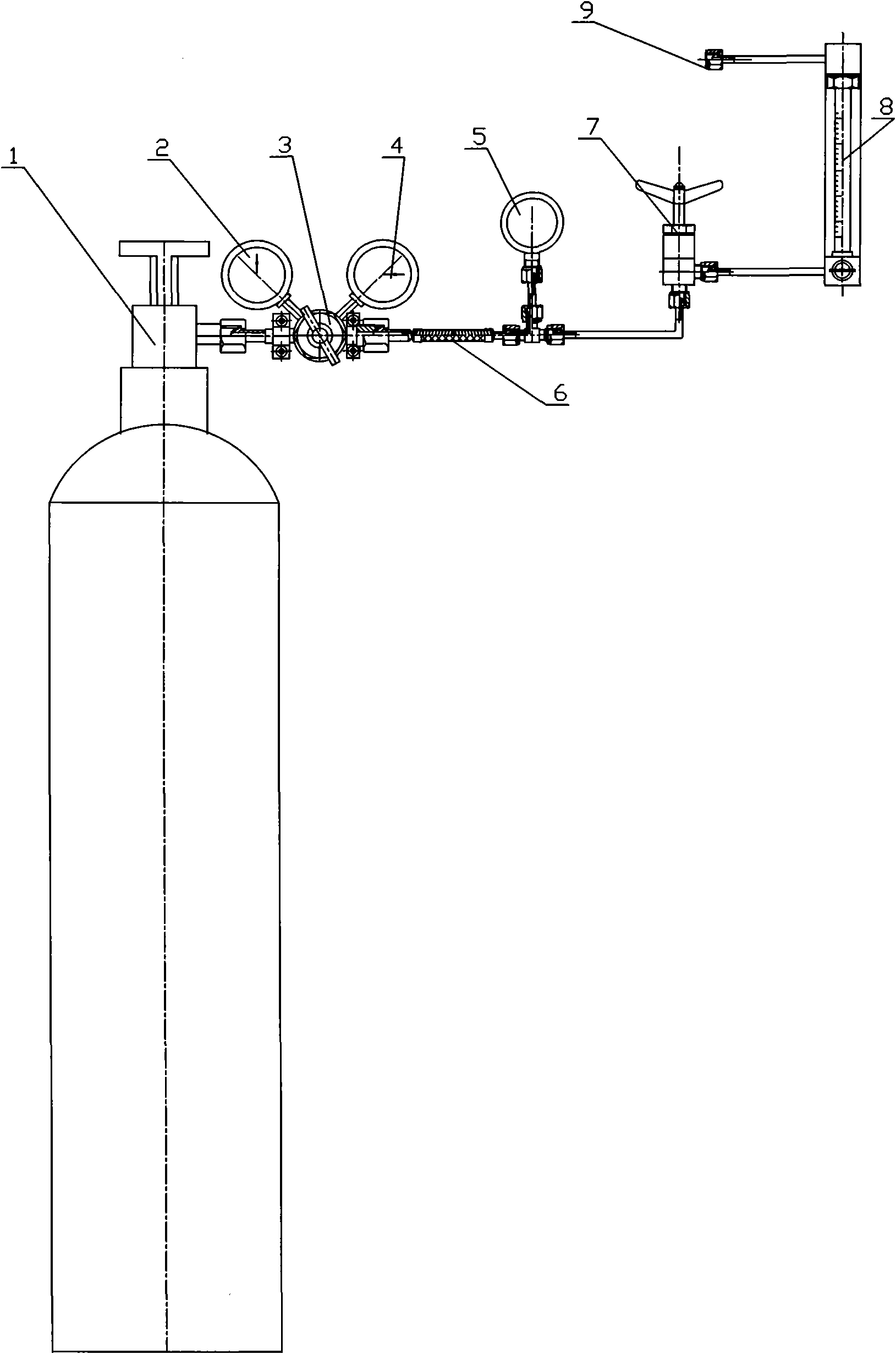 An oxygen supply apparatus for underground shelter