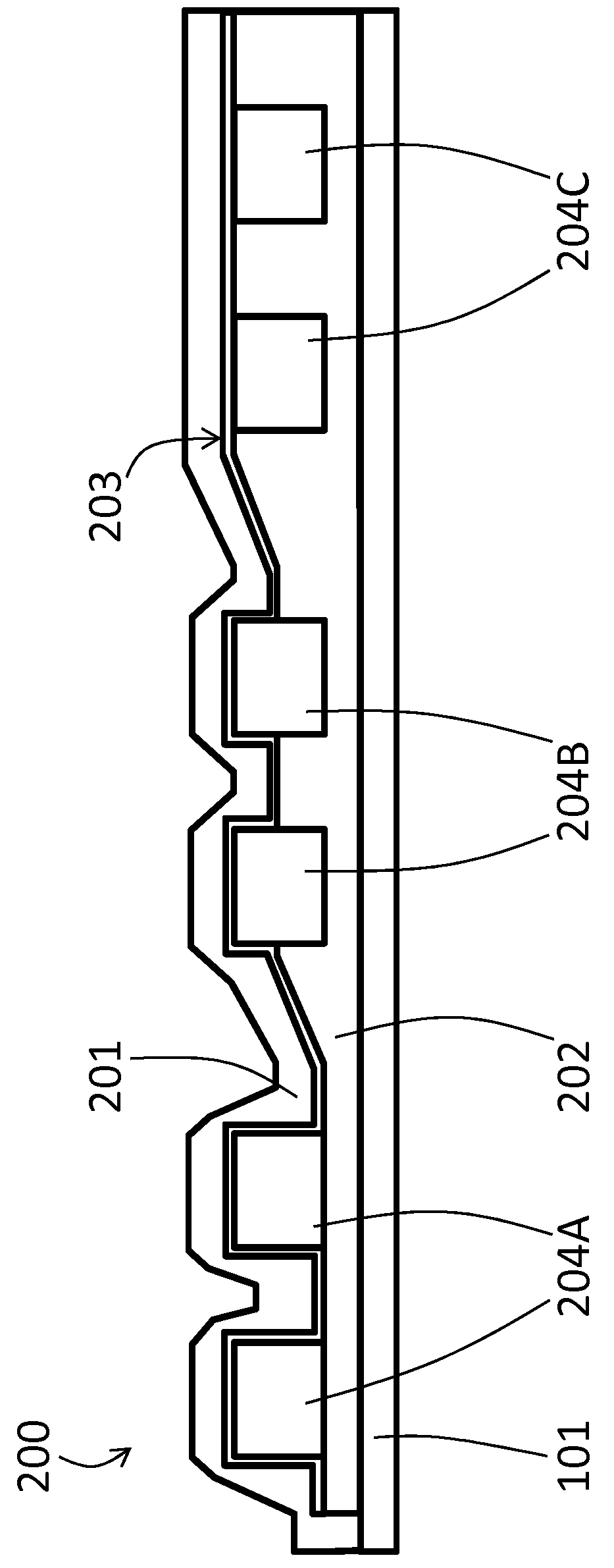 Local seal for encapsulation of electro-optical element on a flexible substrate