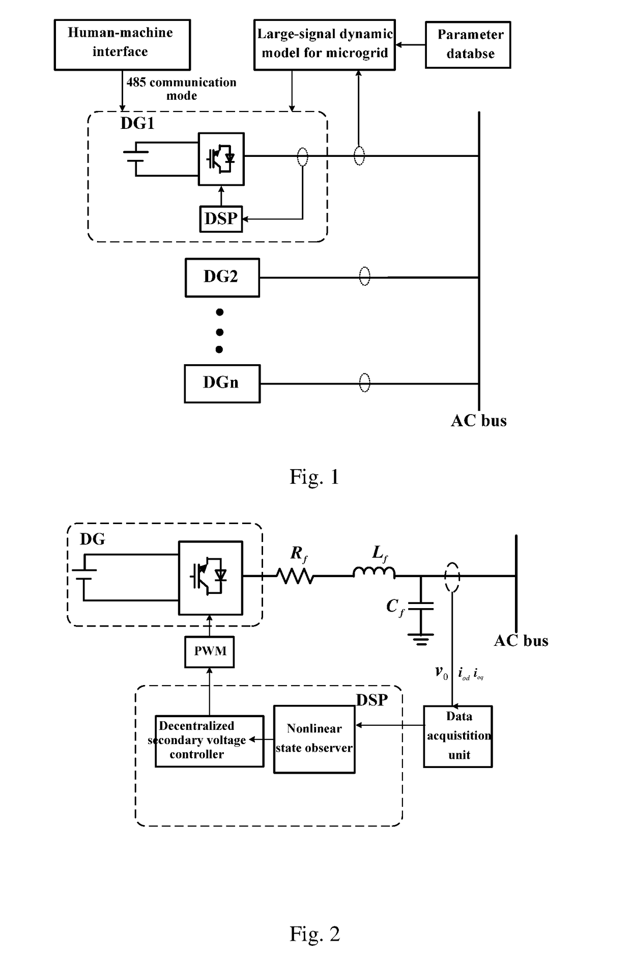 Decentralized Voltage Control Method for Microgrid Based on Nonlinear State Observers