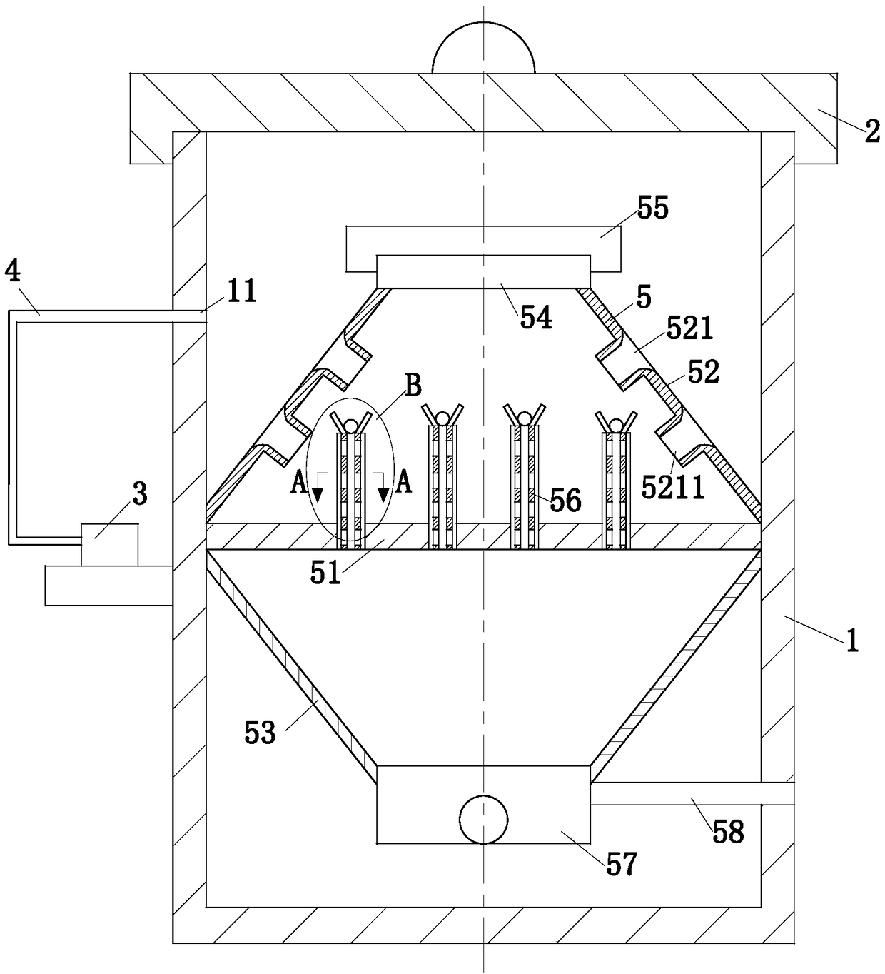 Crop straw vaporization furnace