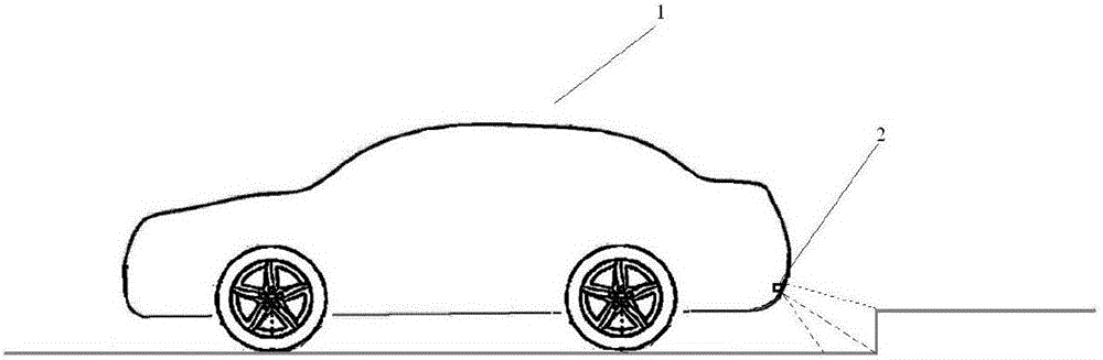 Double-sensor detection based automobile auxiliary early warning method