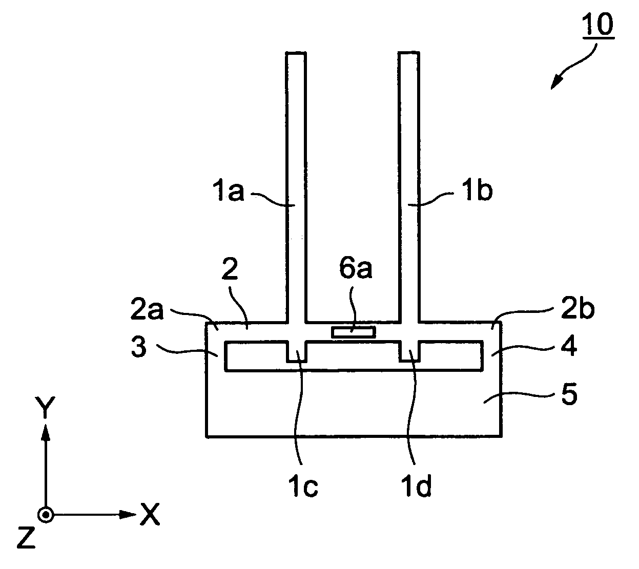Transducer, electronic equipment, and method of adjusting frequency of transducer