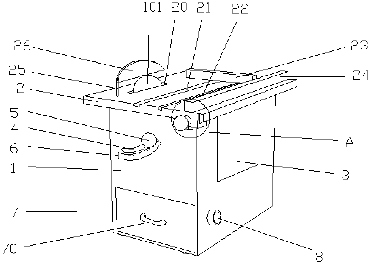 Convenient cutting machine for wood floor laying