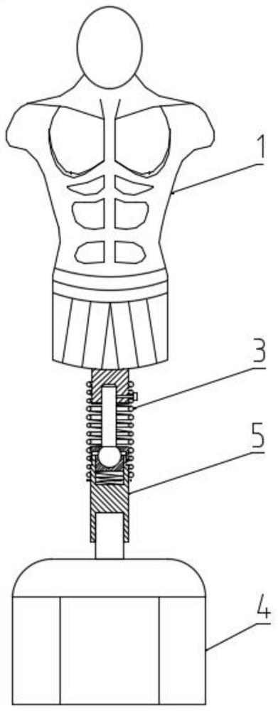 A psychological pressure relief boxing receptor swing part and its production and assembly equipment