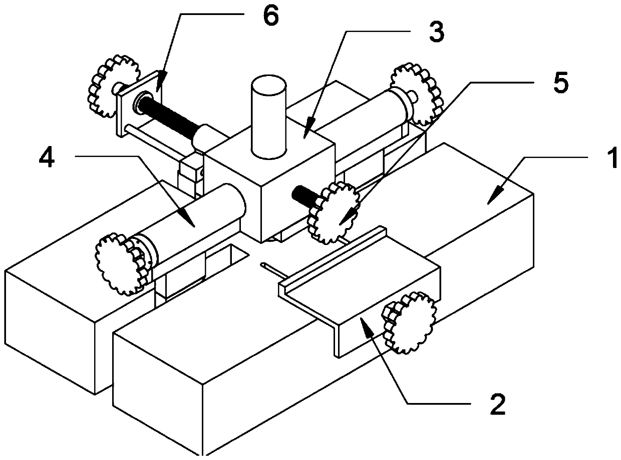 A rapid punching device for auto parts