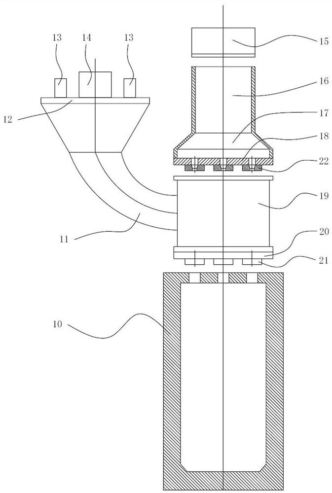 Core manufacturing method and device for large sand core