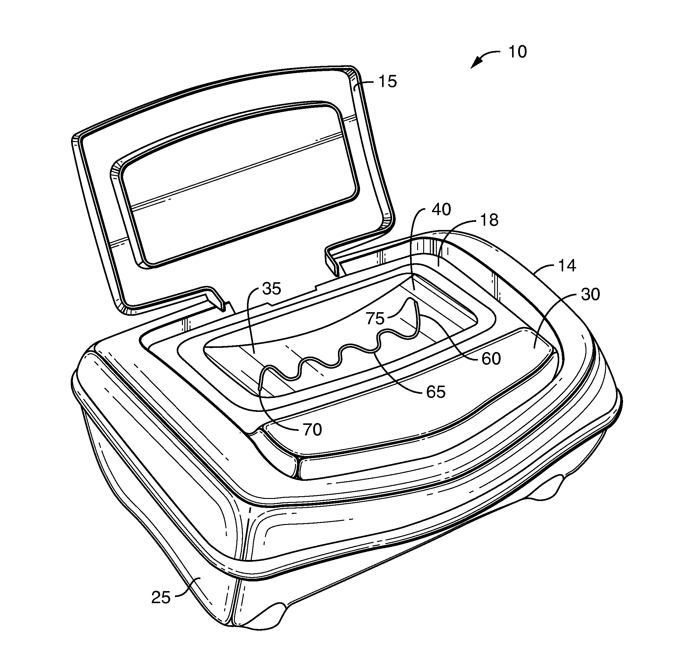Wet Wipe Dispenser with Improved Arc-Shaped Dispensing Partition