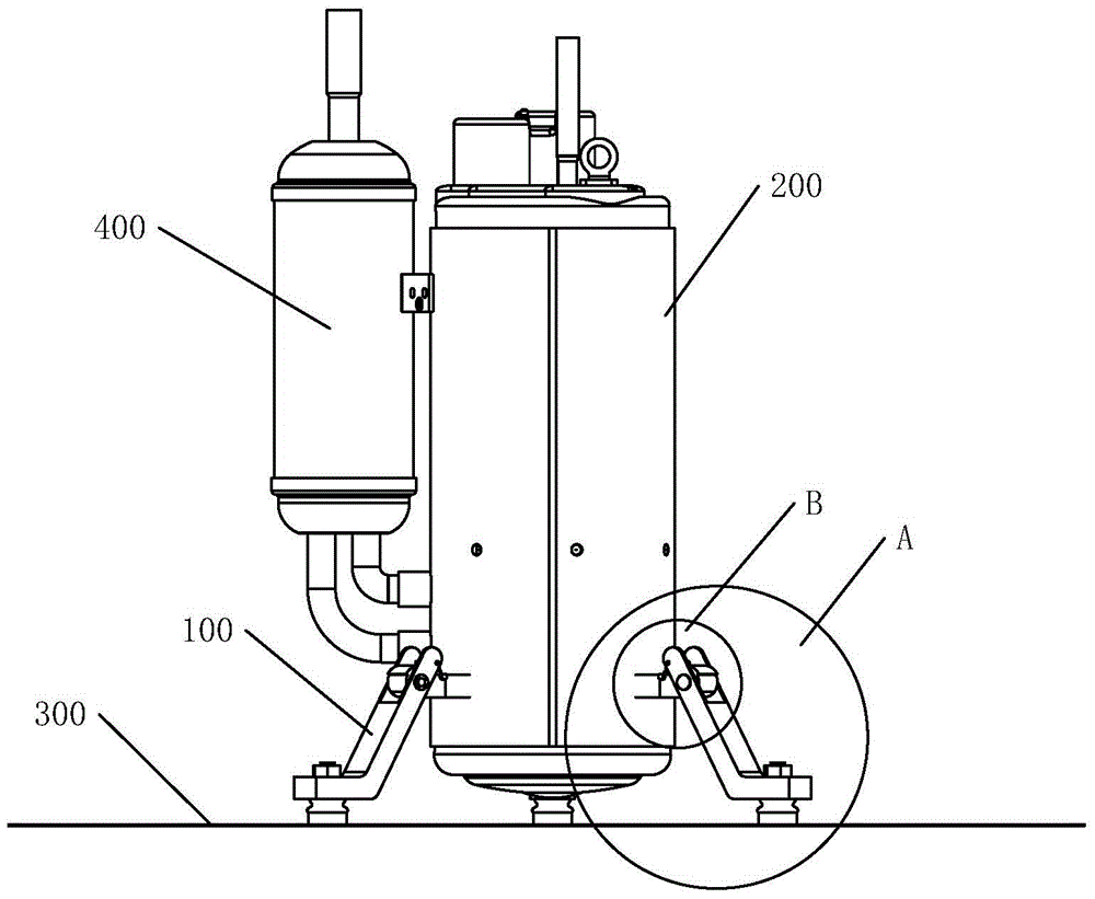 compressor support structure