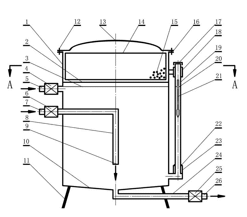 Dehydrating apparatus for alcoholic group bactericidal and fresh keeping liquid