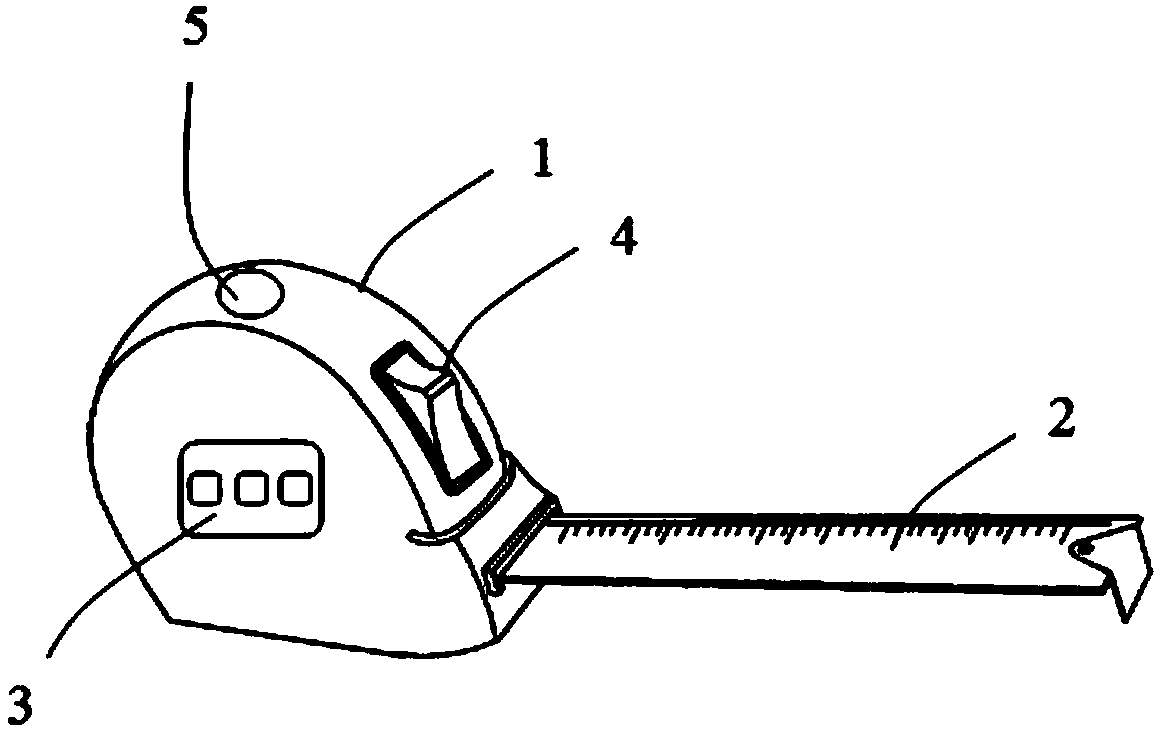 Digital display type tape measure