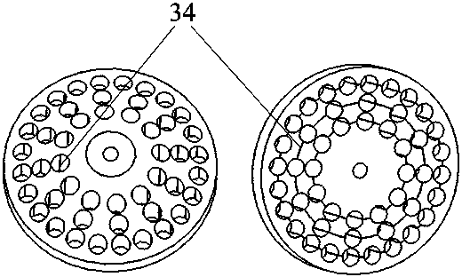 Cellular turntable driving type spherical fruit and vegetable breaking-cutting machine