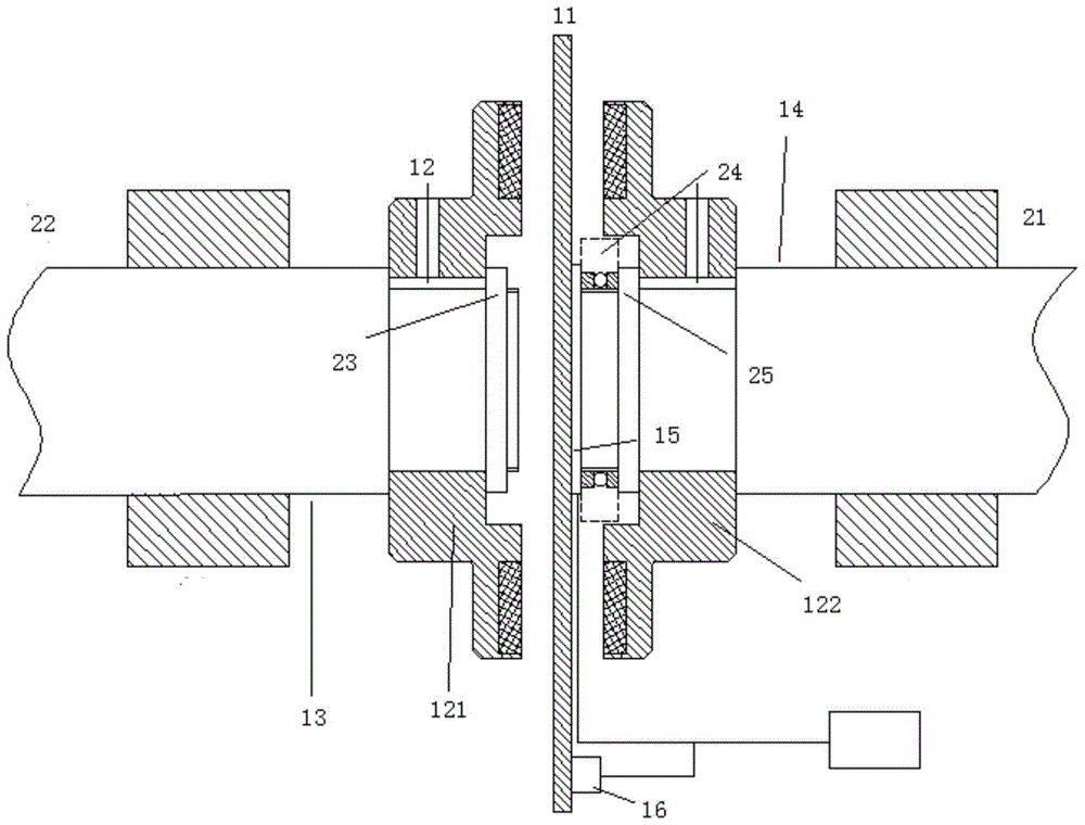 System for performing mechanical and shafting vibration measurements on ship propeller models