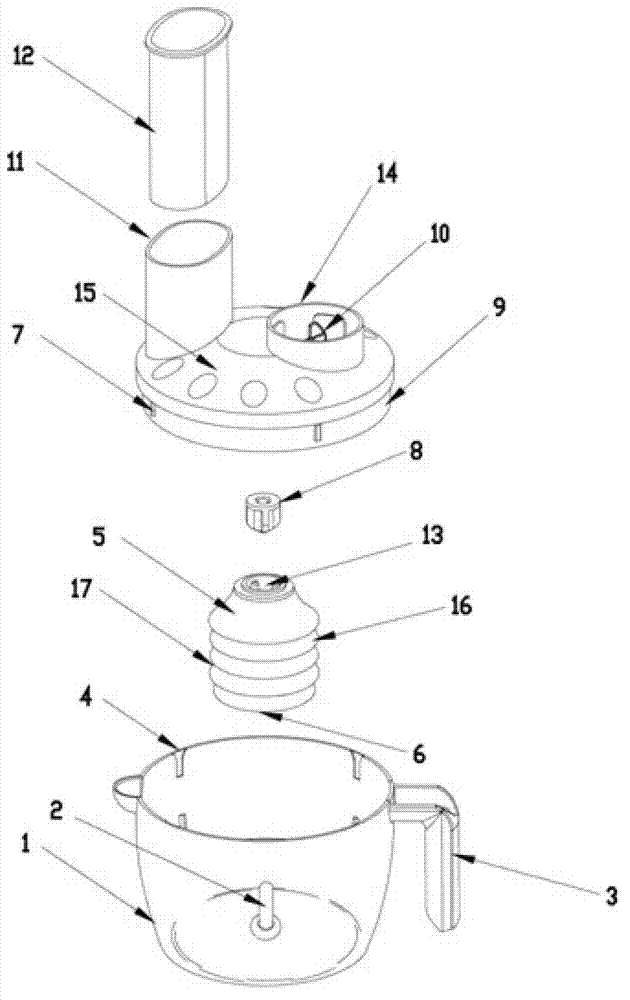 Combined rotary garlic-peeling device